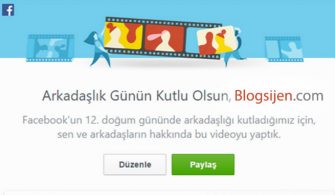 Facebook Arkadaşlık Günü Videosu